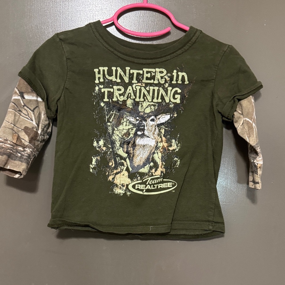 Realtree Kids Olive Camouflage Long Sleeve Shirt